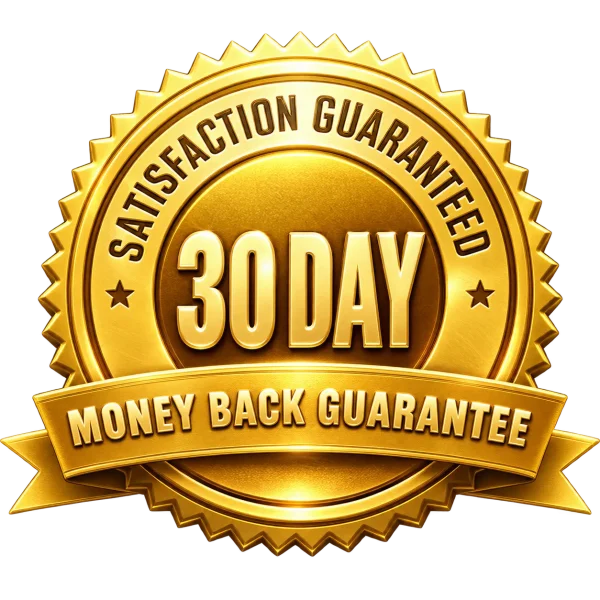 30 days money back guarantee